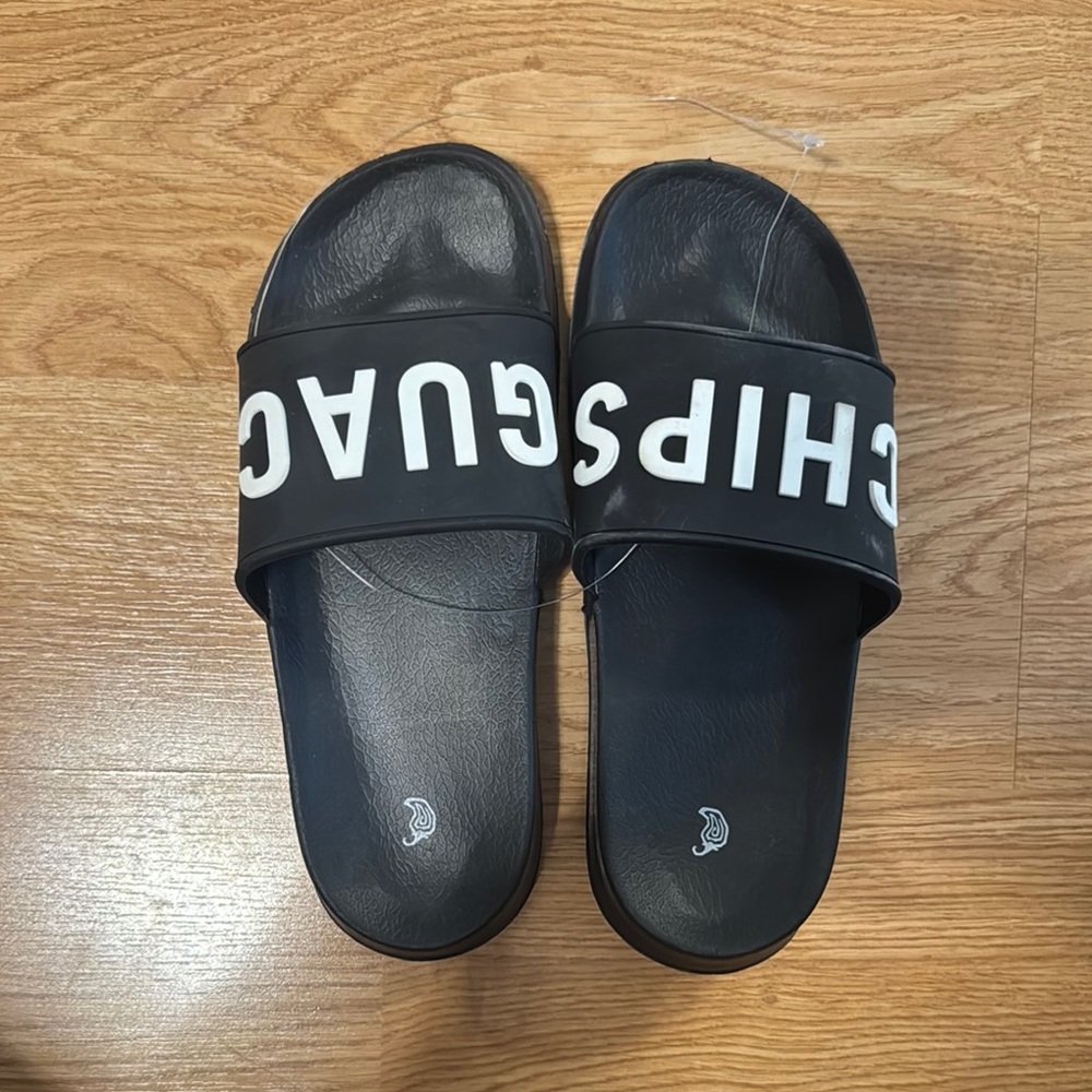 Chipotle Inspired Slides. never worn